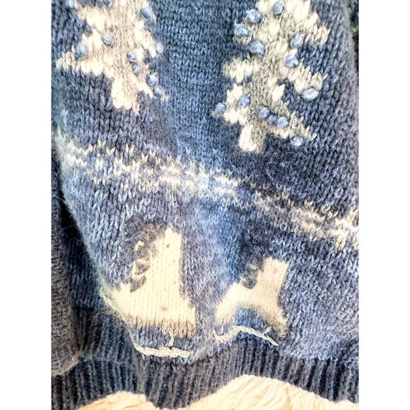 Christopher & Banks Winter Snowflake Cardigan Kids Large - Picture 6 of 7